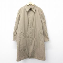 XL★古着 ロンドンフォグ 長袖 ステンカラー コート メンズ 90年代 90s 大きいサイズ ロング丈 USA製 ベージュ カーキ 内側ボア 24oct03 中古 アウター