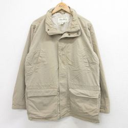 【50%OFF】L★古着 エディーバウアー 長袖 ジャケット メンズ 00年代 00s ベージュ カーキ 24oct04 中古 アウター ジャンパー ブルゾン