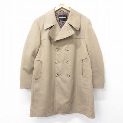 L★古着 長袖 コート メンズ 80年代 80s ロング丈 USA製 ベージュ カーキ 24oct16 中古 アウター