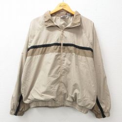 XL★古着 チャンピオン champion 長袖 ジャケット メンズ 00年代 00s ラグラン 大きいサイズ ベージュ他 カーキ 24nov07 中古 アウター ジャンパー ブルゾン