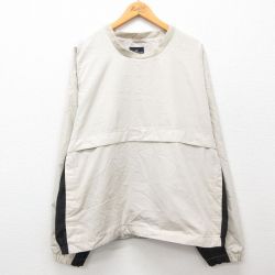 XL★古着 ドッカーズ ゴルフ 長袖 ジャケット メンズ ツートンカラー 大きいサイズ クルーネック ベージュ他 カーキ 24nov08 中古 アウター ジャンパー ブルゾン