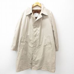 【50%OFF】XL★古着 ロンドンフォグ 長袖 ステンカラー コート メンズ 90年代 90s 大きいサイズ ロング丈 ベージュ カーキ 内側ファー 24dec10 中古 アウター