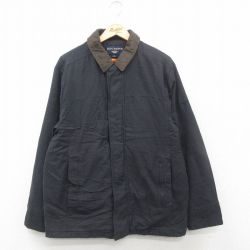 XL★古着 ドッカーズ 長袖 ジャケット メンズ 黒 ブラック 24dec12 中古 アウター ジャンパー ブルゾン