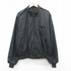 XL★古着 メンバーズオンリー 長袖 ジャケット メンズ 90年代 90s 大きいサイズ 黒 ブラック 24dec12 中古 アウター ジャンパー ブルゾン