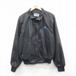 XL★古着 スイングスター 長袖 ジャケット メンズ 90年代 90s Georgia USA製 黒 ブラック 24dec12 中古 アウター ジャンパー ブルゾン