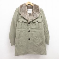 L★古着 ロンドンフォグ 長袖 ジャケット メンズ 90年代 90s ロング丈 ベージュ系 カーキ 内側ファー 24dec13 中古 アウター ジャンパー ブルゾン