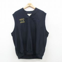 L★古着 ベスト メンズ 00年代 00s ゴルフ Vネック 紺 ネイビー 24dec13 中古 アウター