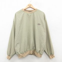 L★古着 長袖 ナイロン ジャケット メンズ 90年代 90s BUSSMANN ベージュ系 カーキ 24dec13 中古 アウター ジャンパー ブルゾン