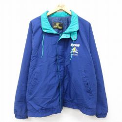 XL★古着 長袖 ジャケット メンズ 90年代 90s Pursuit ラグラン 大きいサイズ USA製 紺 ネイビー 24dec14 中古 アウター ジャンパー ブルゾン