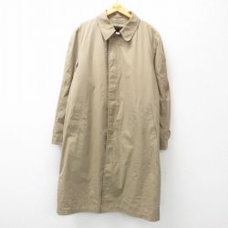XL★古着 ロンドンフォグ 長袖 ステンカラー コート メンズ 90年代 90s 大きいサイズ ロング丈 USA製 ベージュ カーキ 内側ボア 24dec16 中古 アウター