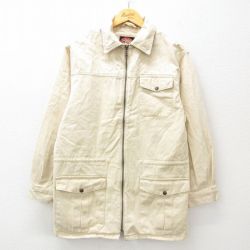 【50%OFF】L★古着 長袖 ジャケット メンズ 00年代 00s コットン カナダ製 生成り 25jan06 中古 アウター ジャンパー ブルゾン