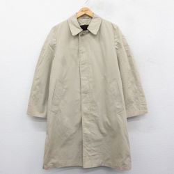 【50%OFF】L★古着 ロンドンフォグ 長袖 ステンカラー コート メンズ 90年代 90s ロング丈 USA製 ベージュ カーキ 内側ファー 25jan14 中古 アウター
