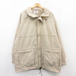 【50%OFF】XL★古着 オービス ORVIS 長袖 ジャケット メンズ 80年代 80s ゴアテックス 大きいサイズ ロング丈 薄ベージュ カーキ 25jan25 中古 アウター ジャンパー ブルゾン