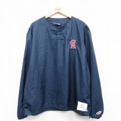 【50%OFF】XL★古着 スイングスター 長袖 ジャケット メンズ 90年代 90s MLB ロサンゼルスエンゼルス 大きいサイズ USA製 紺 ネイビー メジャーリーグ ベースボール 野球 25jan25 中古 アウター ジャンパー ブルゾン
