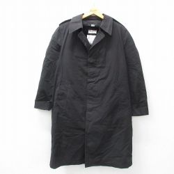 【50%OFF】L★古着 ロンドンフォグ 長袖 ステンカラー コート メンズ 90年代 90s ロング丈 黒 ブラック 内側ファー 25jan28 中古 アウター