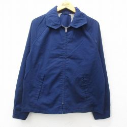 L★古着 長袖 ジャケット メンズ ラグラン 紺 ネイビー 25jan30 中古 アウター ジャンパー ブルゾン