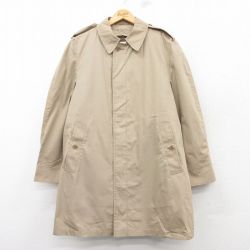 L★古着 ロンドンフォグ 長袖 ステンカラー コート メンズ 90年代 90s シンサレート ロング丈 USA製 ベージュ カーキ 【spe】 25feb04 中古 アウター
