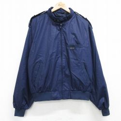 XL★古着 メンバーズオンリー 長袖 ジャケット メンズ 90年代 90s 大きいサイズ 紺 ネイビー 25feb03 中古 アウター ジャンパー ブルゾン