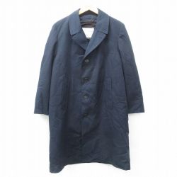 【50%OFF】XL★古着 ロンドンフォグ 長袖 コート メンズ 90年代 90s ロング丈 紺 ネイビー 内側ファー 25feb03 中古 アウター