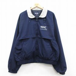 XL★古着 キングルイ 長袖 ジャケット メンズ 00年代 00s nysut 大きいサイズ USA製 紺 ネイビー 25feb08 中古 アウター ジャンパー ブルゾン
