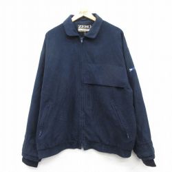 XL★古着 長袖 ジャケット メンズ 90年代 90s 郵便局 大きいサイズ USA製 紺 ネイビー 25feb08 中古 アウター ジャンパー ブルゾン