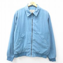 XL★古着 セントジョンズベイ 長袖 ジャケット スイングトップ メンズ 00年代 00s 大きいサイズ 水色 25feb12 中古 アウター ジャンパー ブルゾン