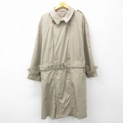 XL★古着 長袖 コート メンズ 90年代 90s ロング丈 ベージュ カーキ 25feb17 中古 アウター