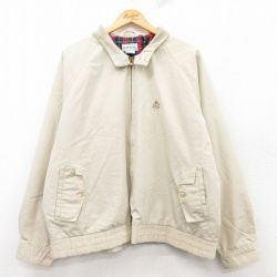 XL★古着 IZOD 長袖 ジャケット スイングトップ メンズ 90年代 90s 大きいサイズ ラグラン ベージュ カーキ 25feb17 中古 アウター ジャンパー ブルゾン