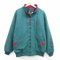 XL★古着 長袖 ジャケット メンズ 90年代 90s Golden Harvest USA製 緑他 グリーン 25feb19 中古 アウター ジャンパー ブルゾン