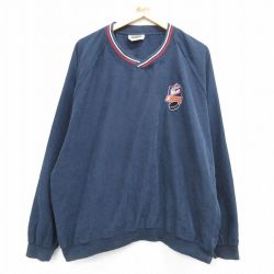 XL★古着 長袖 ジャケット メンズ 00年代 00s ラバットブルー ラグラン 大きいサイズ Vネック 紺他 ネイビー 25feb19 中古 アウター ジャンパー ブルゾン