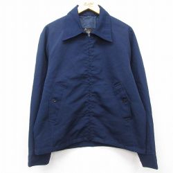 XL★古着 シアーズ 長袖 ジャケット メンズ 80年代 80s ラグラン タロン 紺 ネイビー 25feb27 中古 アウター ジャンパー ブルゾン