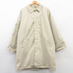 XL★古着 長袖 ステンカラー コート メンズ 90年代 90s 大きいサイズ ロング丈 ラグラン イタリア製 ベージュ系 カーキ 【spe】 25mar06 中古 アウター