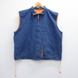 XL★古着 オールドネイビー ベスト メンズ 00年代 00s 大きいサイズ コットン 紺 ネイビー 25mar14 中古 アウター