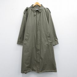 XL★古着 長袖 コート メンズ 90年代 90s ラグラン 大きいサイズ ロング丈 USA製 薄緑 グリーン 25mar14 中古 アウター