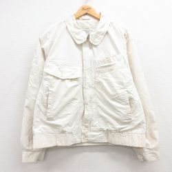L★古着 リーバイス Levis 長袖 ジャケット メンズ コットン 生成り 25mar18 中古 アウター ジャンパー ブルゾン