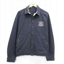 XL★古着 キングルイ 長袖 ジャケット スイングトップ メンズ 90年代 90s SANDUSKY 大きいサイズ コットン USA製 黒 ブラック 25mar27 中古 アウター ジャンパー ブルゾン