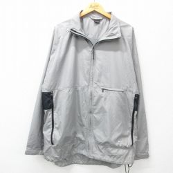 【50%OFF】XL★古着 ナイキ NIKE 長袖 ジャケット メンズ ワンポイントロゴ ラグラン 大きいサイズ グレー他 内側メッシュ 25apr12 中古 アウター ジャンパー ブルゾン
