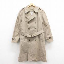 L★古着 ロンドンフォグ 長袖 トレンチ コート メンズ 90年代 90s ロング丈 USA製 ベージュ カーキ 25sep04 中古 アウター