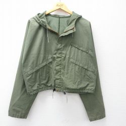 XL★古着 エルエルビーン LLBEAN 長袖 ジャケット パーカー メンズ 80年代 80s ショート丈 大きいサイズ タロン 緑系 グリーン 【spe】 25sep19 中古 アウター ジャンパー ブルゾン