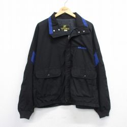 XL★古着 長袖 ジャケット メンズ 90年代 90s エクセル 大きいサイズ USA製 黒 ブラック 25sep24 中古 アウター ジャンパー ブルゾン