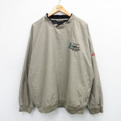 XL★古着 長袖 ジャケット メンズ 00年代 00s Vail 大きいサイズ クルーネック ベージュ カーキ 25sep25 中古 アウター ジャンパー ブルゾン