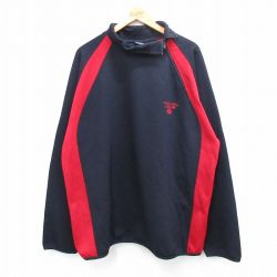 XL★古着 ノーティカ NAUTICA 長袖 ブランド ジャケット メンズ ワンポイントロゴ 濃紺他 ネイビー 【spe】 25sep25 中古 アウター ジャンパー ブルゾン