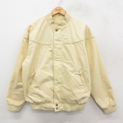 XL★古着 長袖 ダービー ジャケット メンズ 黄 イエロー 25sep26 中古 アウター ジャンパー ブルゾン