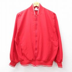L★古着 長袖 ジャケット メンズ 80年代 80s USA製 赤 レッド 25sep27 中古 アウター ジャンパー ブルゾン
