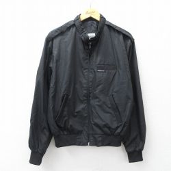 L★古着 メンバーズオンリー 長袖 ジャケット メンズ 90年代 90s 黒 ブラック 25sep27 中古 アウター ジャンパー ブルゾン