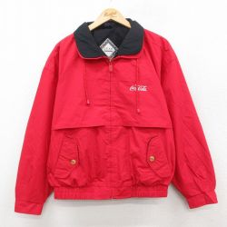 XL★古着 長袖 ジャケット メンズ 90年代 90s コカコーラ 赤 レッド 25sep30 中古 アウター ジャンパー ブルゾン