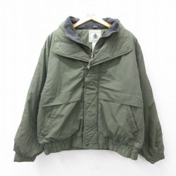 XL★古着 長袖 ジャケット メンズ 00年代 00s 大きいサイズ 薄緑 グリーン 25oct02 中古 アウター ジャンパー ブルゾン