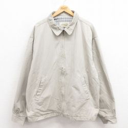 XL★古着 セントジョンズベイ 長袖 ジャケット メンズ 00年代 00s 大きいサイズ コットン ベージュ カーキ 25oct02 中古 アウター ジャンパー ブルゾン