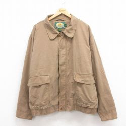 XL★古着 カベラス 長袖 ジャケット メンズ 00年代 00s 大きいサイズ コットン ベージュ カーキ 【spe】 25oct02 中古 アウター ジャンパー ブルゾン