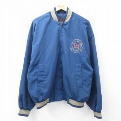 【20%OFF】XL★古着 長袖 ジャケット メンズ 90年代 90s WAL MART 大きいサイズ USA製 紺 ネイビー 25oct03 中古 アウター ジャンパー ブルゾン